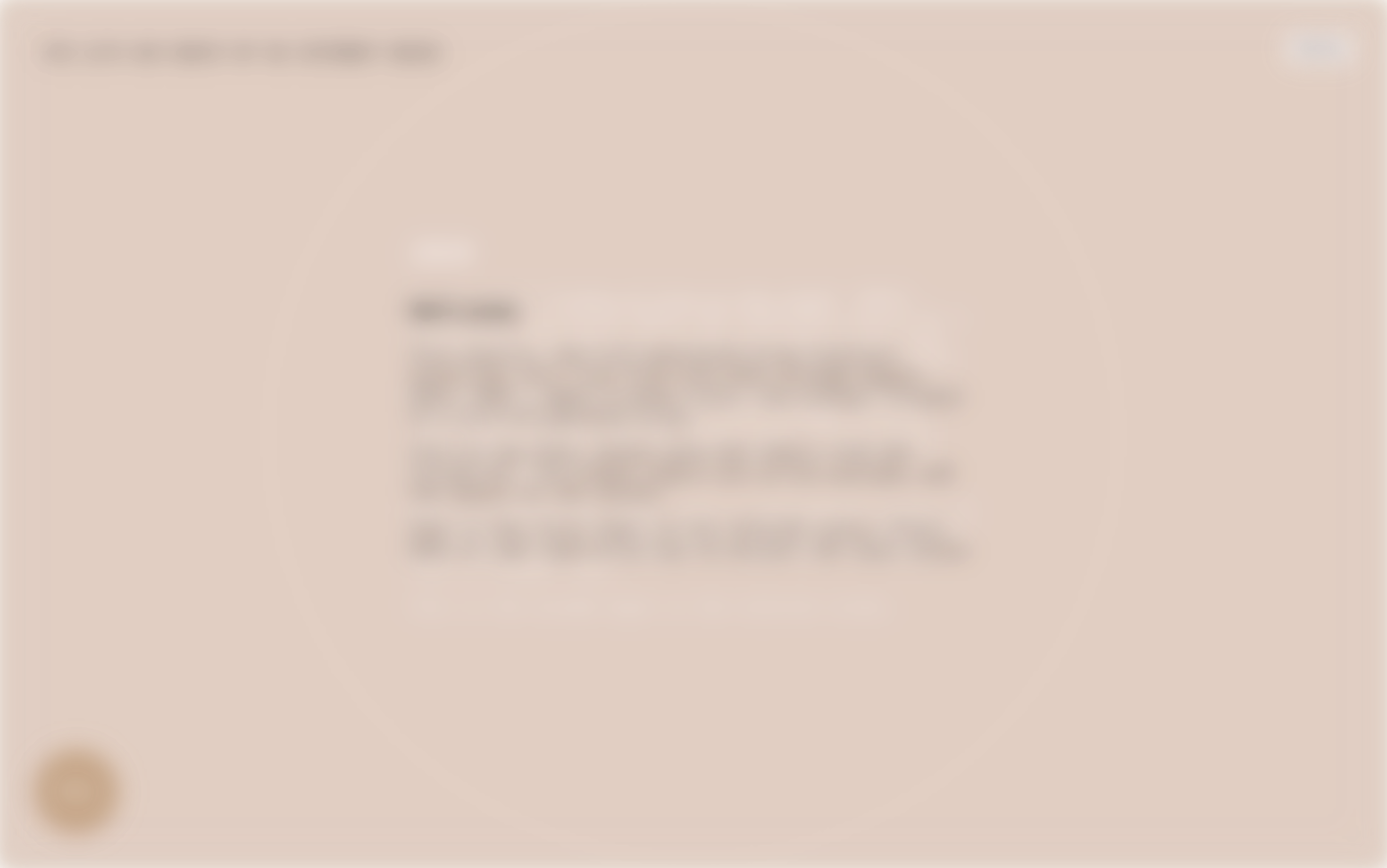 a screenshot of a website with a muted pale pink backround showing spots of blurry text